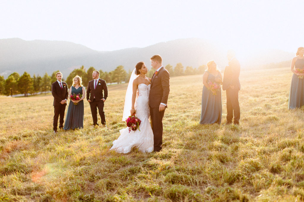 Bridal portraits at spruce mountain