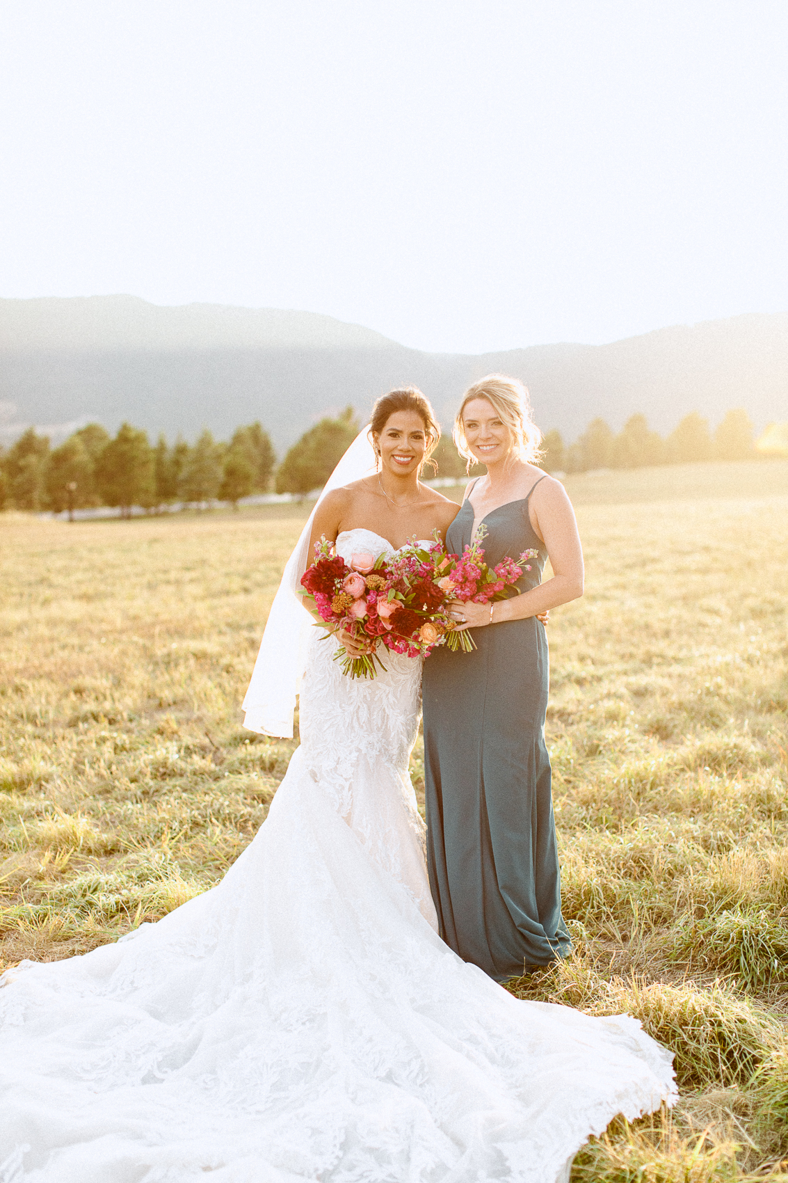 Bridal portraits at spruce mountain